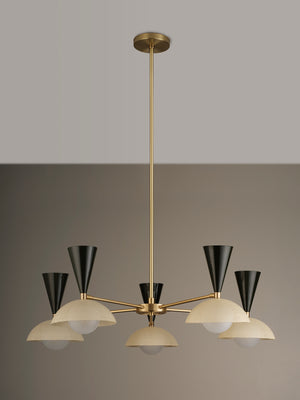 Molto 5-Arm (Brushed Brass, Seaweed, Crema)