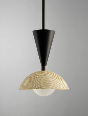 Molto Pendant (Dark Bronze Enamel, Crema, Black)