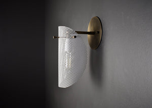 Petite Tulle Wall Lamp (Perfect White, Bronze)