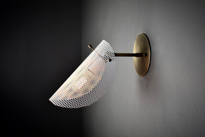 Petite Tulle Wall Lamp (Perfect White, Bronze)