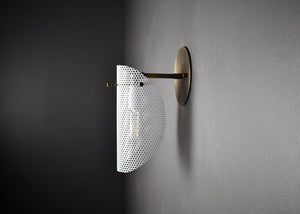 Petite Tulle Wall Lamp (Perfect White, Bronze)