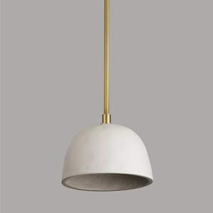 Brooklyn - Small (Natural Brass, Shaded White)