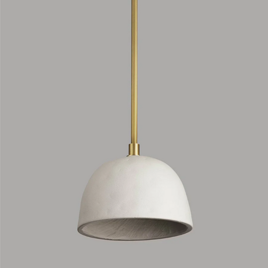 Brooklyn - Small (Natural Brass, Shaded White)