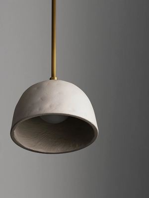 Brooklyn - Small (Natural Brass, Shaded White)3