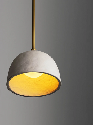Brooklyn - Small (Natural Brass, Shaded White)4
