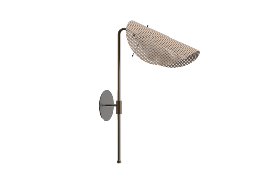 Tulle Wall Lamp (Smoked Oyster, Bronze)