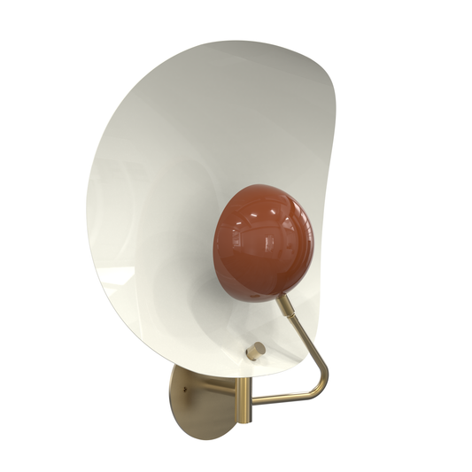 Jenny Wall Sconce (Perfect White, Terracotta)
